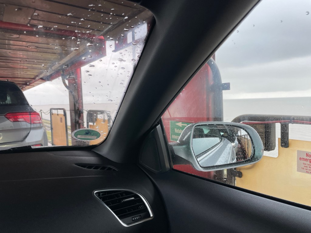 By Car On A Train Over The&nbsp;Sea